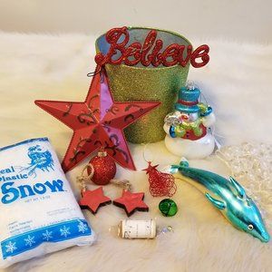 Assorted Christmas Ornaments & Decorations